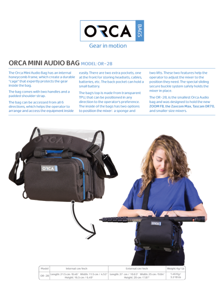ORCA OR-28 Sacoche audio compacte