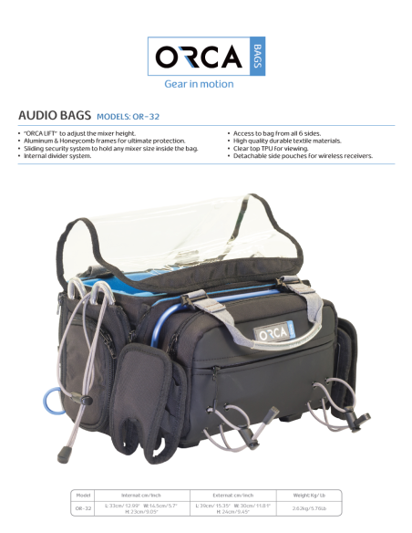 ORCA OR-32 Audio Mixer Bag