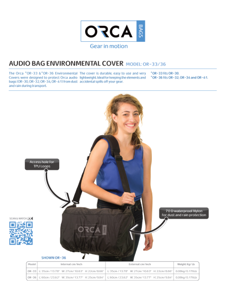 ORCA OR-33 Audio Bag Cover