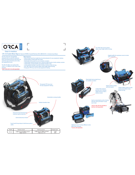 ORCA OR-330 Audio Mixer Bag