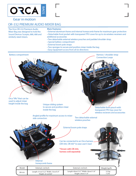 ORCA OR-332 Premium Audio Mixer Bag