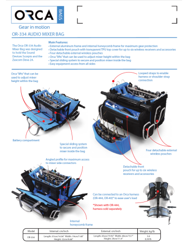ORCA OR-334 Premium Audio Mixer Bag