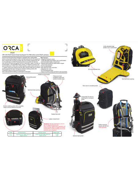 ORCA OR-536 DSLR Quick Draw Backpack