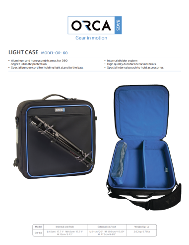 ORCA OR-60 Sac panneau LED