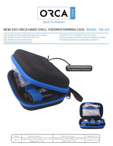 ORCA OR-65 Hard Shell Accessories Bag XS