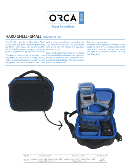 ORCA OR-66 Mini Hard Shell Accessories Bag