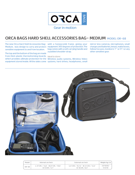 ORCA OR-68 Hard Shell Accessories Bag