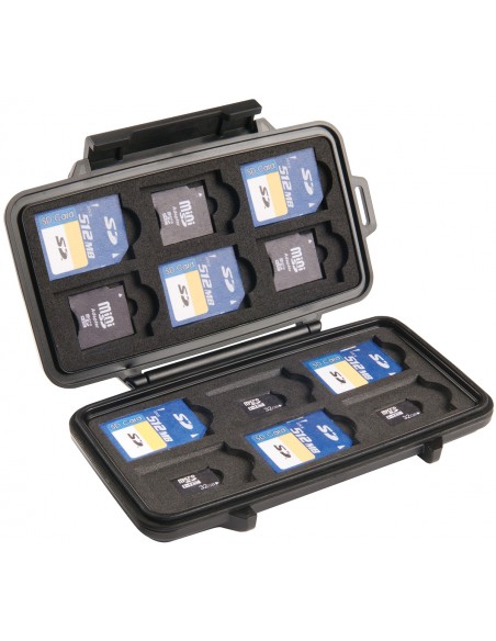 PELICASE POUR TRANSPORT 12 CARTE SD 12.2x5.7x1.4 cm