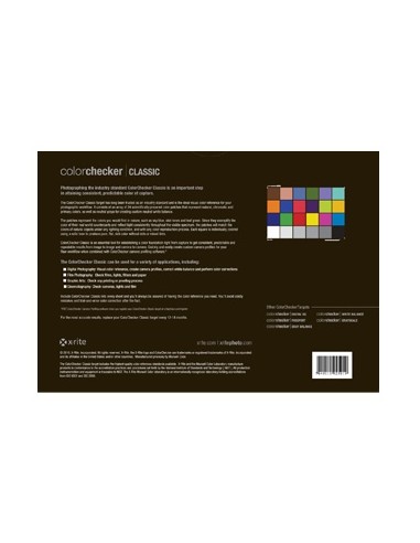 Color checker GRETA MACBETH (24 colors)