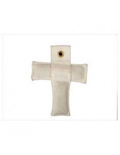 sand colored cross marker for the floor