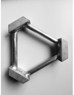 SUPPORT TRIANGLE 3 COLLIERS 50MM POUR BARRES BOULADOU