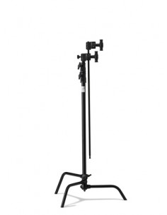 KIT TREPIED C STAND 40" AVEC DEPORT DE 100cm ET ROTULE - NOIR - 3 SECTIONS - 134 A 295cm - KUPO 2