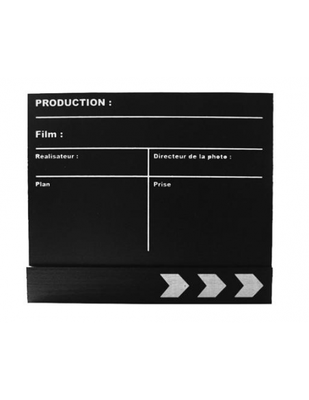 Clap cinema noir fin de film 165x130mm