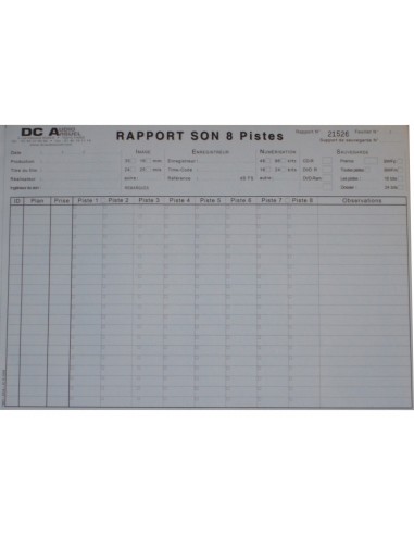 Rapport son 25 pages 4 feuillets