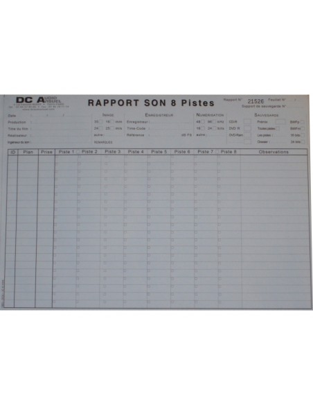 Rapport son 25 pages 4 feuillets