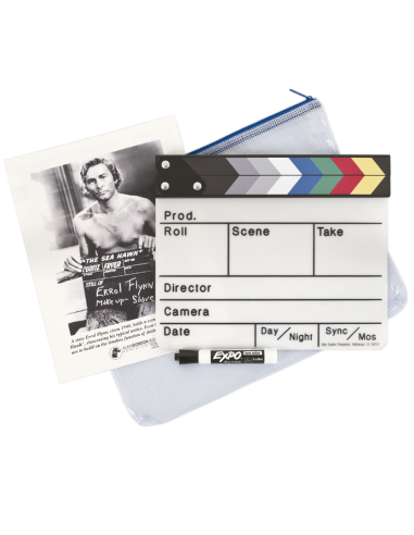 White clapboard with grey chart
