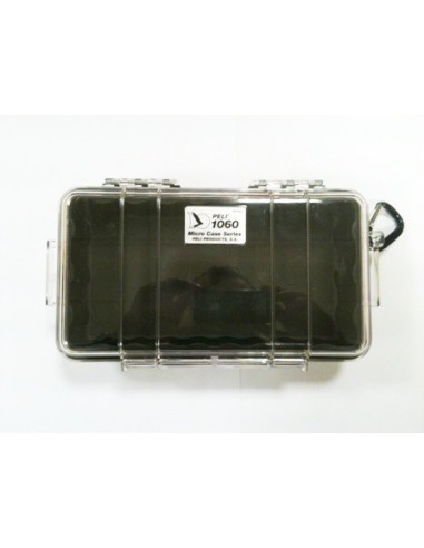 Microcase Pelicase 1060 fond noir / transparent